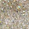 Full Rainbow Plated Transparent Electroplate Glass Beads EGLA-M030-02A-FR01-2