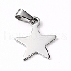 Tarnish Resistant 304 Stainless Steel Pendants STAS-I127-010P-1