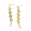 Brass Stud Earring Finding KK-C031-22G-1