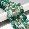 Natural Striped Agate/Banded Agate Beads Strands G-Z060-A01-C01-2
