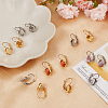 Beebeecraft 40Pcs 2 Colors 304 Stainless Steel Leverback Earring Settings STAS-BBC0003-73-4