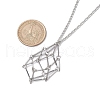 Non-Tarnish Stainless Steel Macrame Pouch Empty Stone Holder for Necklace Makings NJEW-JN04821-01-3