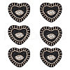 Heart with Evil Eye Appliques DIY-WH0401-28-1