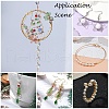 6 Rolls 6 Colors Round Copper Wire Set for Jewelry Making CWIR-NH0001-03B-0.4mm-3