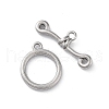 304 Stainless Steel Ring Toggle Clasps STAS-A092-09C-P-1