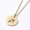 304 Stainless Steel Pendant Necklaces NJEW-E147-02G-1