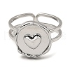 Non-Tarnish 304 Stainless Steel Open Cuff Rings RJEW-Z018-27P-2