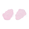 Frosted Transparent Acrylic Beads OACR-P029-04B-05-3