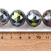 Transparent Electroplate Glass Beads Strands EGLA-N002-34H-F05-2