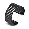 304 Stainless Steel Cuff Bangles for Women BJEW-Z077-04-1