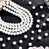PONABEADIY 5 Strands Natural Lava Rock Round Beads Strands G-LT0001-02B-01-7
