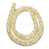 Transparent Crackle Glass Beads Strands GLAA-D025-01D-2