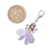 Angel Glass Pendant Decorations HJEW-MZ00260-02-3