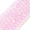 Baking Painted Transparent Glass Beads Strands X-DGLA-A034-J8MM-D09-1
