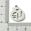 201 Stainless Steel Pendants STAS-B055-01P-O-3