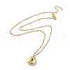 Initial Letter Brass Pendant Necklaces NJEW-A015-21G-D-2