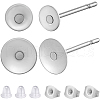 Beebeecraft 240Pcs 2 Style 304  Stainless Steel Stud Earring Findings DIY-BBC0001-93-1