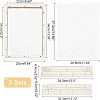Basswood Assembled Paper Making Frame DIY-WH0001-73D-4