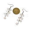 4 Pairs 4 Styles Natural Mixed Stone & Synthetic Turquoise Dangle Earrings for Women EJEW-TA00553-5