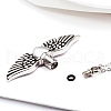 Wing with Heart Locket Pet Memorial Necklace BOTT-PW0001-107B-5