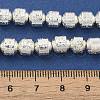 Electroplated Natural Lava Rock Beads Strands G-L606-B02-01F-4