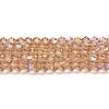 Transparent Electroplate Glass Beads Strands EGLA-A039-T3mm-L12-1