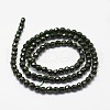 Synthetic Green Goldstone Beads Strands G-N0178-04-6mm-2