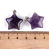 Natural Amethyst Pendants G-Q172-09P-07-3