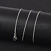Tarnish Resistant 304 Stainless Steel Snake Chain Necklaces NJEW-F196-14P-4