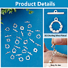   8 Styles Brass Toggle Clasps KK-PH0010-65-4
