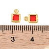 Rack Plating Brass Glass Pendants KK-S385-02G-07-3