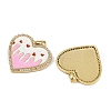 Brass Micro Pave Cubic Zirconia Pendants KK-A257-16G-02-2