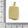 Brass Enamel Pendants KK-Z102-22G-4