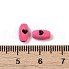 Spray Painted Alloy Beads PALLOY-S038-16G-3