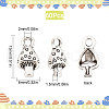 SUNNYCLUE 60Pcs Tibetan Style Alloy Charms TIBEP-SC0002-26-2