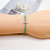 Alloy Cross Link Bracelets for Men Women WGE4022-03-1
