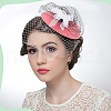  6Pcs 6 Colors Velvet Cloth Mini Hat Fascinator Base AJEW-NB0005-97-6