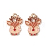 Christmas Alloy Enamel Pendants X-ENAM-M056-01KCG-2