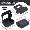 BENECREAT 100Pcs Craft Paper Boxes CON-BC0007-23-2