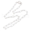 304 Stainless Steel Paperclip Chain Necklaces NJEW-H305-10P-1