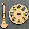 Round Portable Wooden Wrist Yarn Holder PW-WG48612-01-2