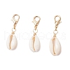 Natural Shell Pendant Decoration HJEW-JM03190-01-1