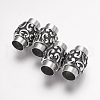 304 Stainless Steel Magnetic Clasps with Glue-in Ends X-STAS-F124-05AS-1