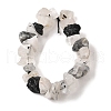 Natural Tourmalinated Quartz Beads Strands G-I283-F15-3
