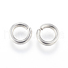 304 Stainless Steel Open Jump Rings STAS-J020-01-7x1.3mm-1