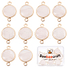 Beebeecraft 10Pcs Natural Rose Quartz Connector Charms G-BBC0001-36-1