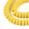 Opaque Spray Painted Glass Beads GLAA-ZX008-8mm-18K-3