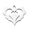 Non-Tarnish 304 Stainless Steel Pendants STAS-D036-06P-1