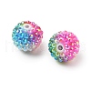 Rainbow AB Resin Rhinestone Beads OACR-D307-06-2