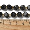 Natural Black Onyx(Dyed & Heated) Beads Strands G-K387-A03-02-5